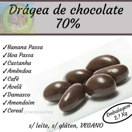 Drágeas de chocolate a granel