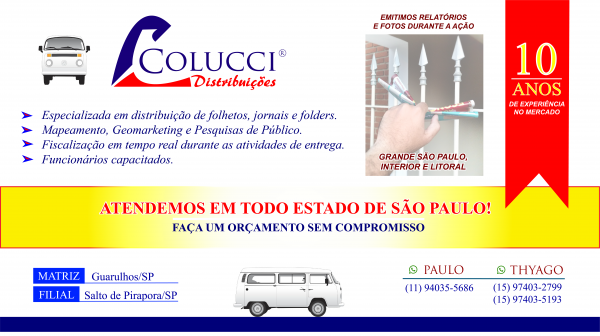 Colucci Distribuições de Folhetos Porta a Porta