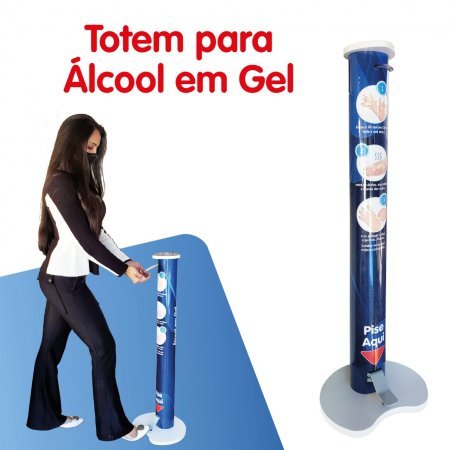 Totem para álcool gel