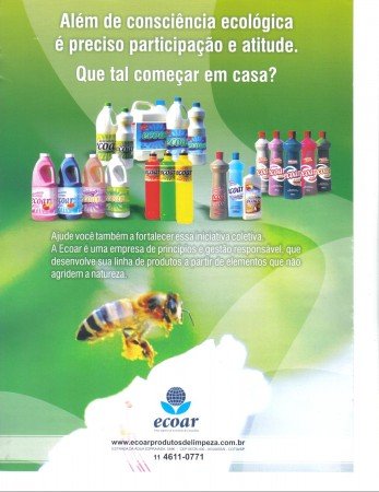 Água Sanitaria Ecoar 2 litros