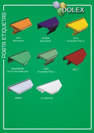 Fabricamos todos os Modelos de Porta Etiquetas para Gôndolas de Aço