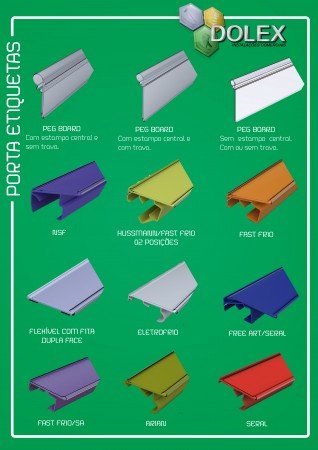 Fabricamos todos os Modelos de Porta Etiquetas para Gôndolas de Aço