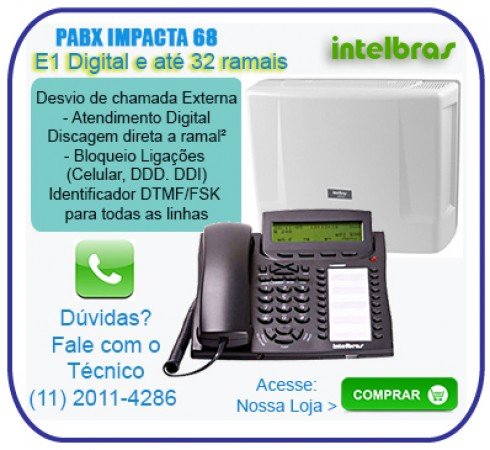 Pabx Intelbras Conecta 2 Linhas e 8 Ramais