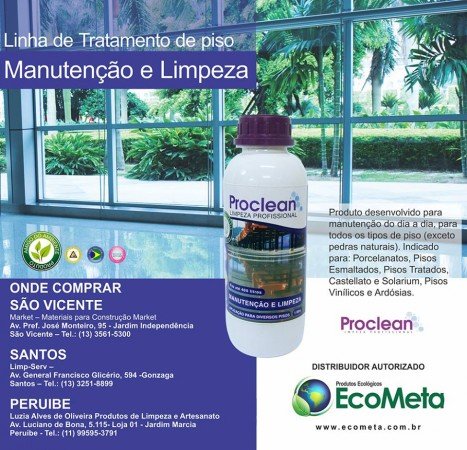 Produtos para Limpeza Profissional de Pisos e Pós-obras