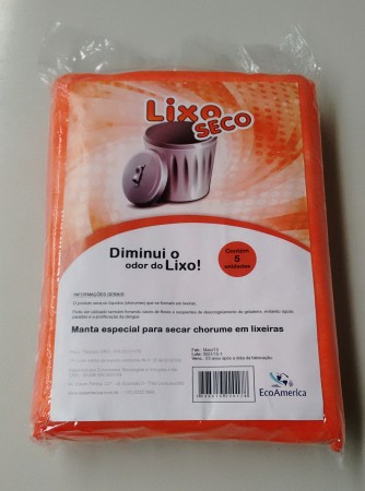 LIXO SECO - Manta especial para secar chorume em lixeiras
