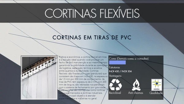 Portas em ABS Portas Flexíveis Portas Rápidas Cortinas em PVC Flexível